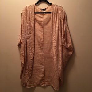 Light Pink Geometric Lace Vest